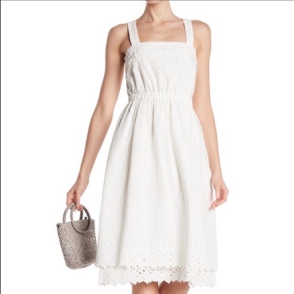 white eyelet dress womens